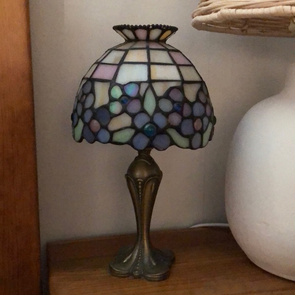 PartyLite Tiffany style hydrangea candle “lamp”